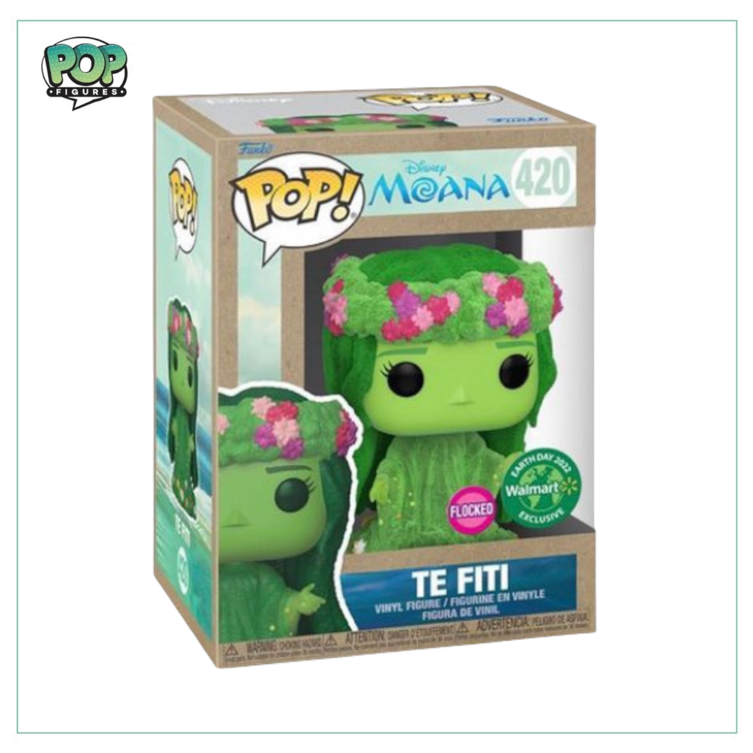 Te Fiti (Flocked) #420 Funko Pop! Moana - Walmart Earth Day Exclusive