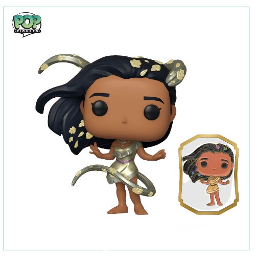 Pocahontas (With Pin) Metallic #1077 Funko Pop! Disney - Funko Exclusive