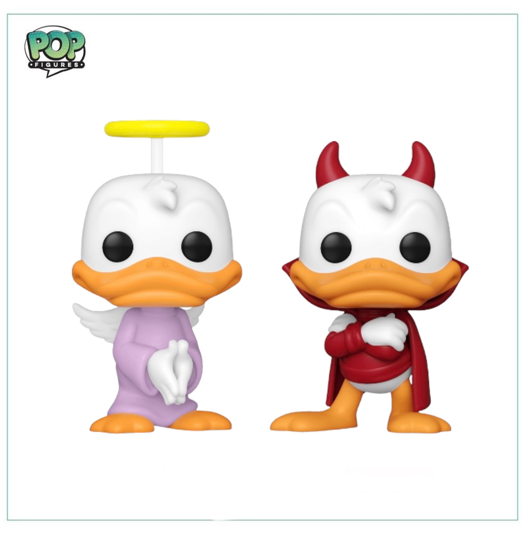 Funko Pop Donald’s Shoulder Angel hotsell & Devil Wondrous Convention Limited 2 pack