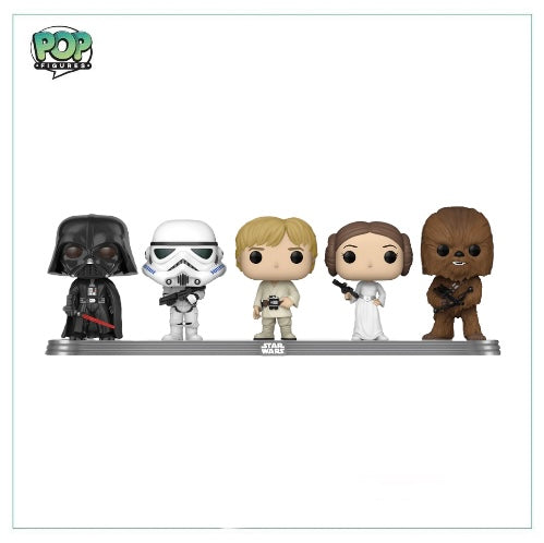 Funko Pop! Star Wars - Darth Vader, Luke Skywalker, C-3PO & Stormtroop