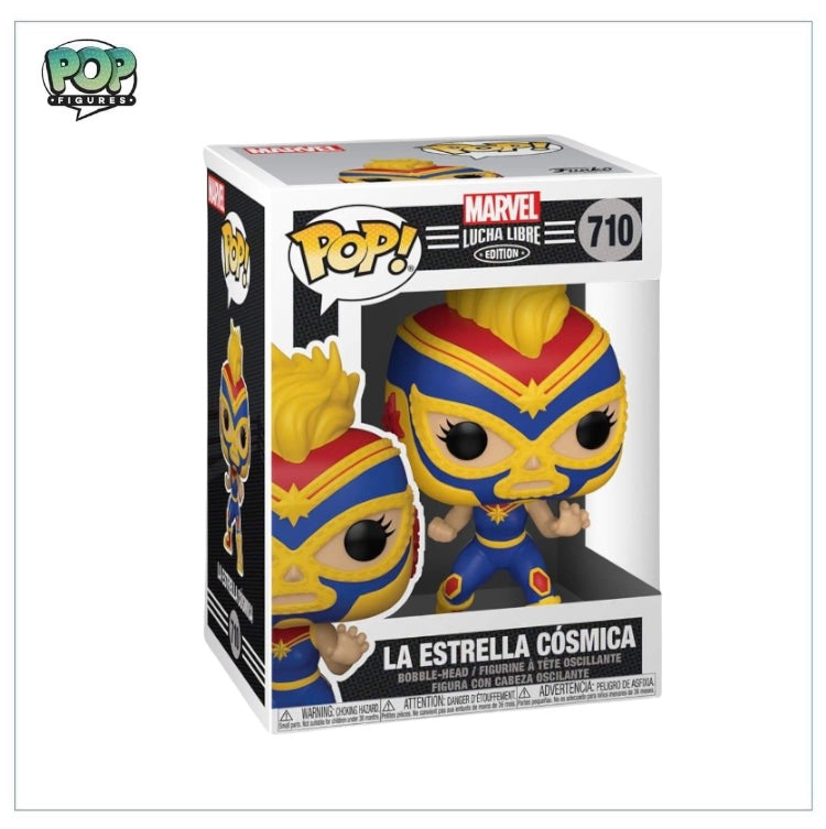 La Estrella Cosmica (Captain Marvel) #710 Funko Pop! Marvel Lucha Libre Edition