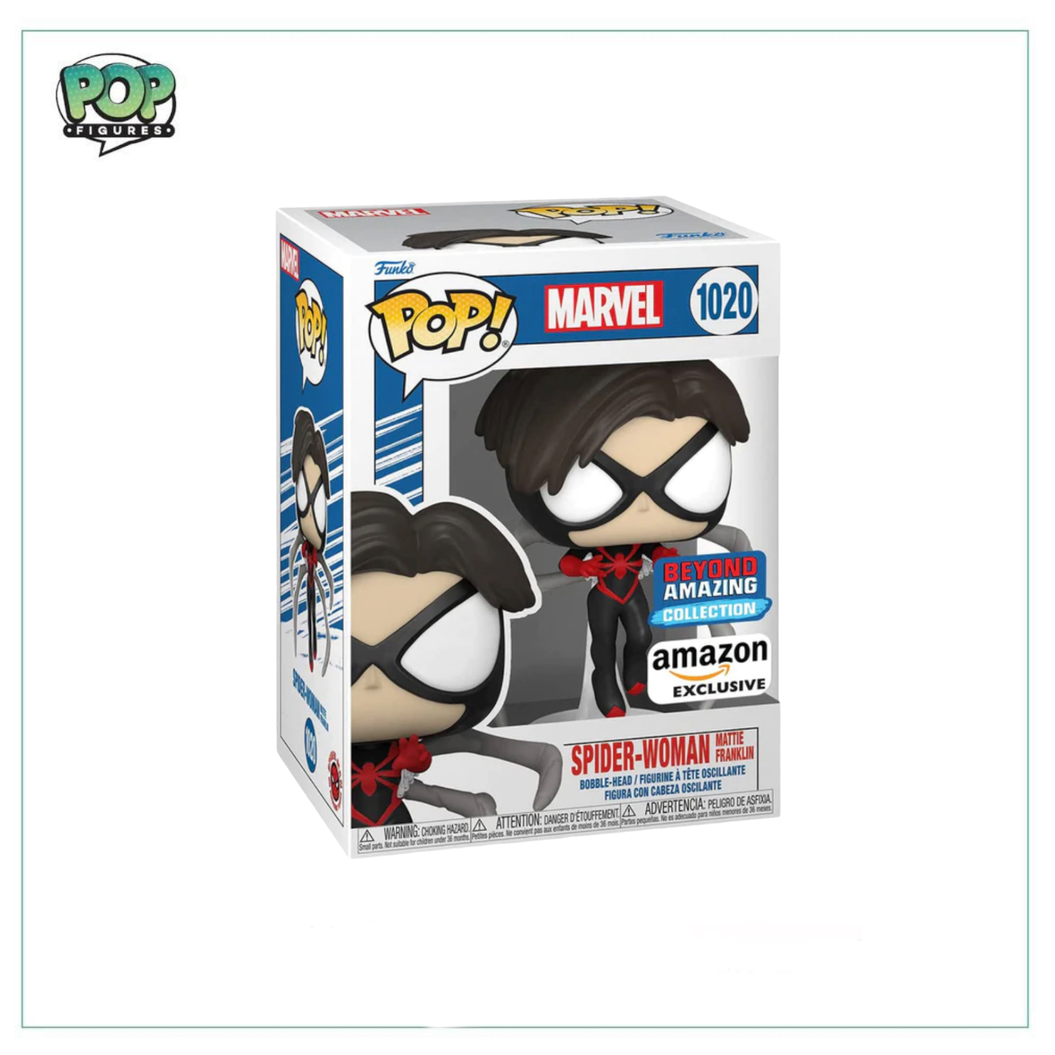 Spider-Woman Mattie Franklin #1020 Funko Pop! Marvel - Amazon Exclusive - Beyond Amazing Exclusive