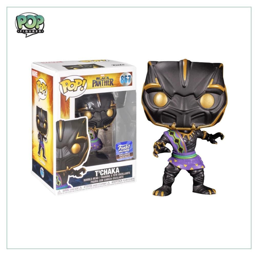 T'Chaka #867 Funko Pop! Marvel: Black Panther - Funko HQ Exclusive - Pop Figures | Funko | Pop Funko | Funko Pop